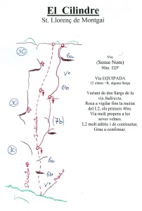 Vía Indirecta al Cilindre, Sant llorenç de Montgai